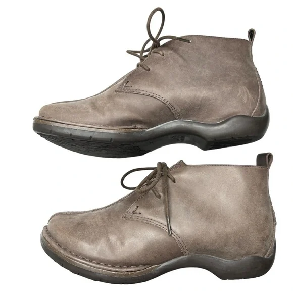 Dansko Womens Lace-Up Chukka Ankle Boots Shoes US 7 EU 37 Brown Nubuck Leather - Picture 13 of 14